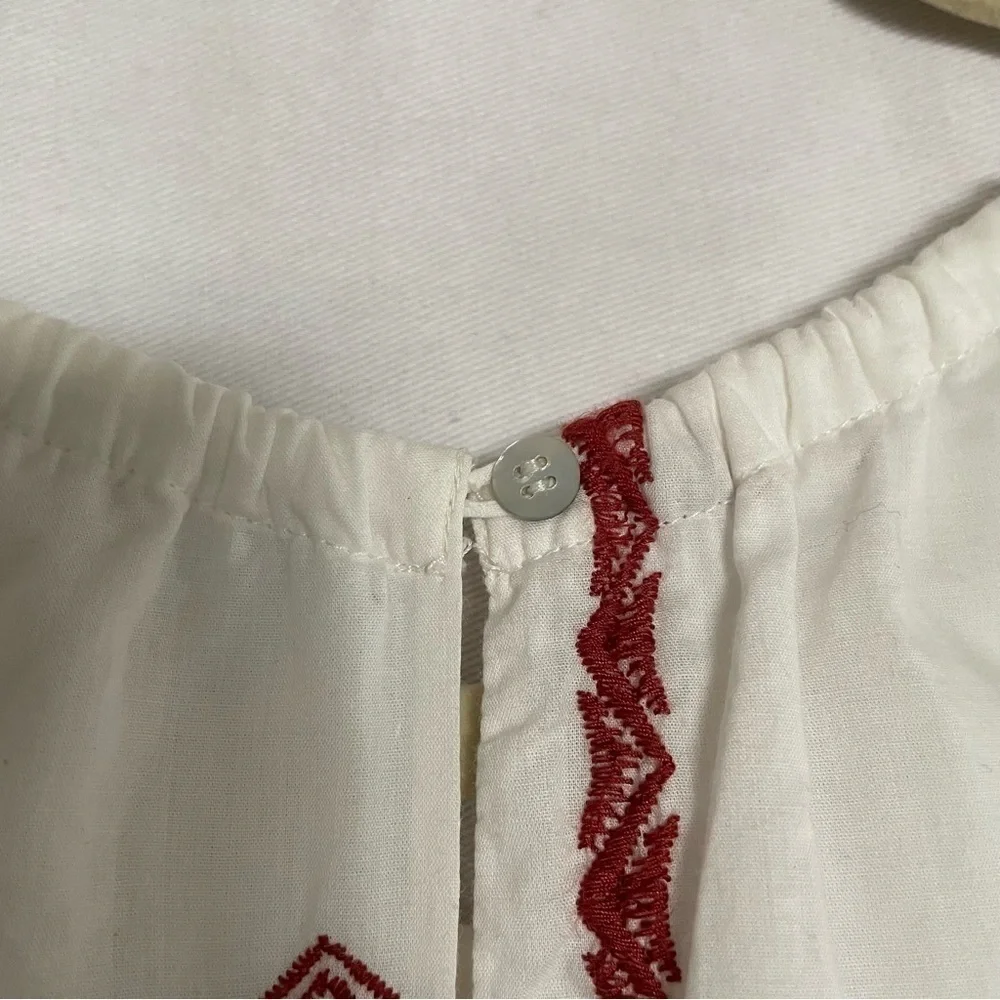 Joie Embroidered Boho Milanira Maxi Dress In Porcelain Handkerchief Hemline - Picture 10 of 16